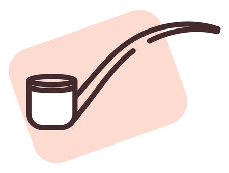 Tobaco addiction, illustration, vector on a white background.のイラスト素材