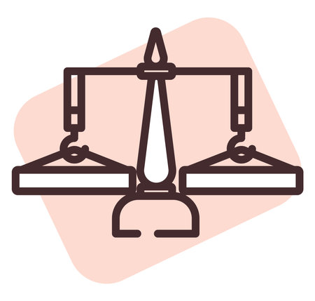 Construction law, illustration, vector on a white background.のイラスト素材