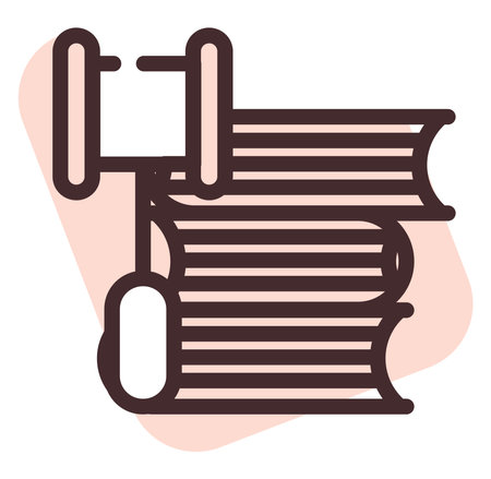 Banking law code books, illustration, vector on a white background.のイラスト素材