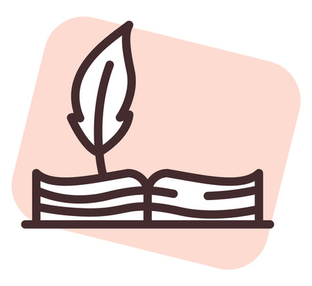 Literature art, illustration, vector on a white background.のイラスト素材