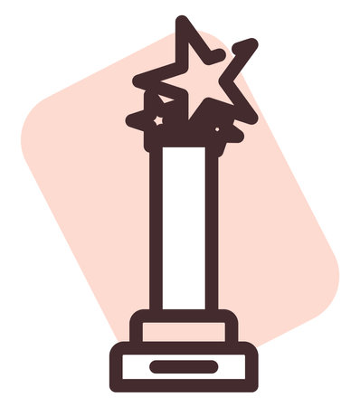 Cinema award, illustration, vector on a white background.のイラスト素材