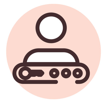 Computer keyword unlock, illustration, vector on a white background.のイラスト素材