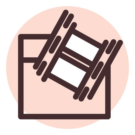 Computer video folder, illustration, vector on a white background.のイラスト素材