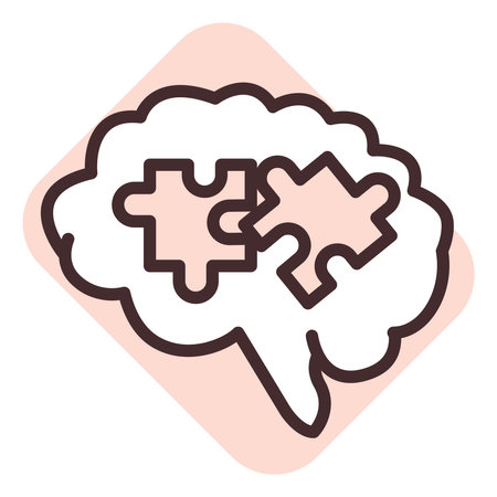 Brain mental disorder, illustration, vector on a white background.のイラスト素材