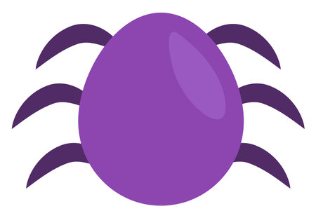 Halloween spider, illustration, vector on a white background.のイラスト素材