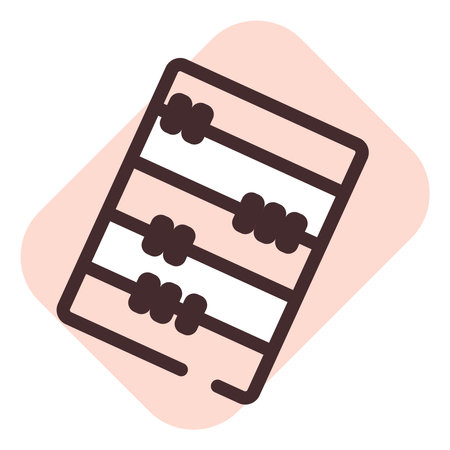 Education abacus, illustration, vector on a white background.のイラスト素材