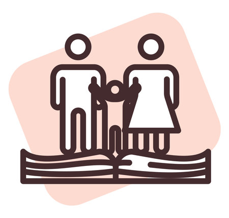 Family laws, illustration, vector on a white background.のイラスト素材