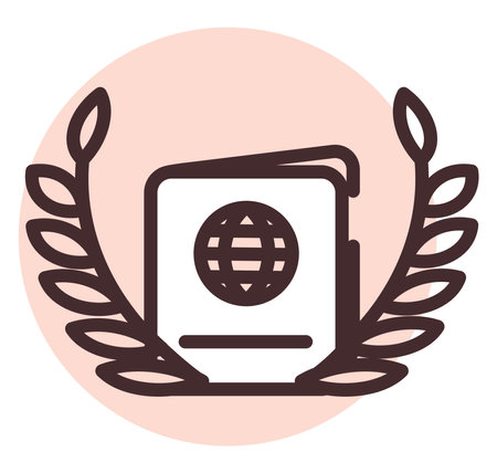 Immigrant laws, illustration, vector on a white background.のイラスト素材