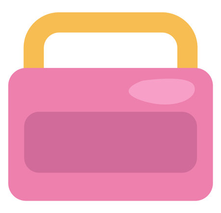 Make up handbag, illustration, vector on a white background.のイラスト素材