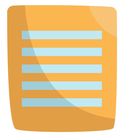 Office document, illustration, vector on a white background.のイラスト素材