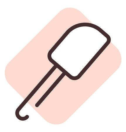 Restaurant cake spoon, illustration, vector on a white background.のイラスト素材