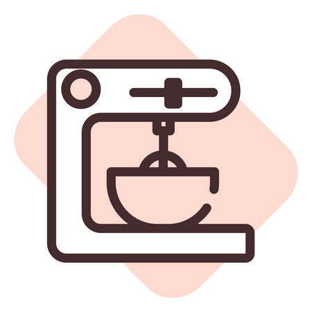 Restaurant mixer, illustration, vector on a white background.のイラスト素材