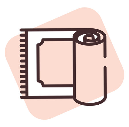 Allergy carpet, illustration, vector on white background.のイラスト素材