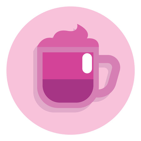 Cafe cold drink, illustration, vector on white background.のイラスト素材