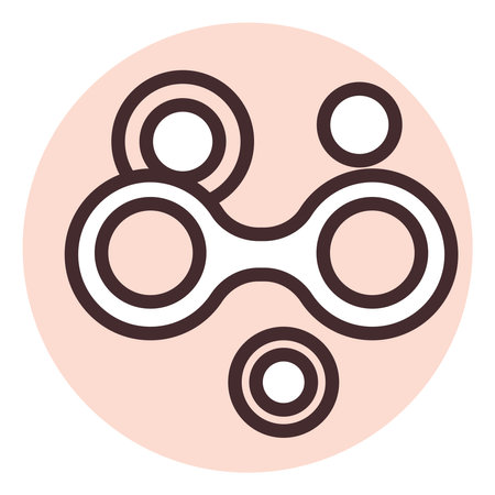 Biochemistry cells, illustration, vector on white background.のイラスト素材