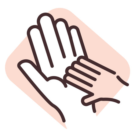 Charity and donation help, illustration, vector on white background.のイラスト素材