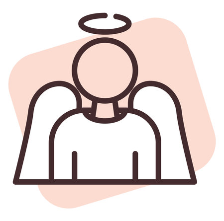 Charity and donation benefactor, illustration, vector on white background.のイラスト素材