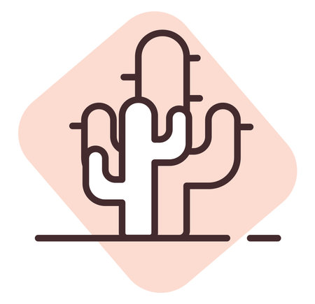 Disaster desert, illustration, vector on white background.のイラスト素材