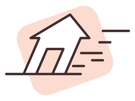 Disaster strong hurricane, illustration, vector on white background.のイラスト素材