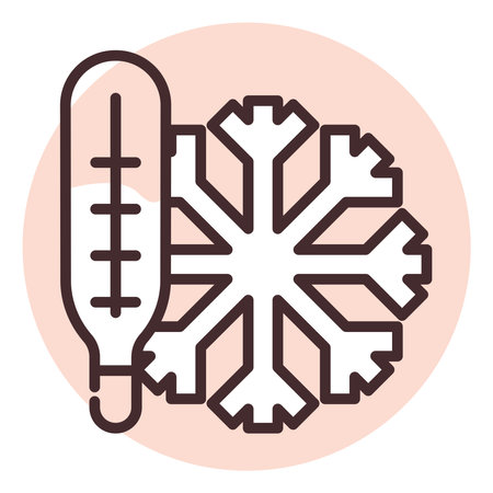 Disaster frost, illustration, vector on white background.のイラスト素材