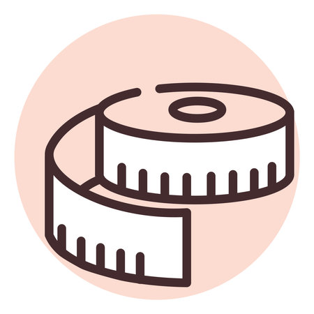 Hobby sewing meter, illustration, vector on white background.のイラスト素材