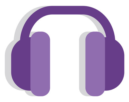 Music headphones, illustration, vector on white background.のイラスト素材