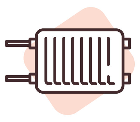 Plumbing heat, illustration, vector on white background.のイラスト素材