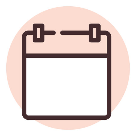 Ui calender, illustration, vector on white background.のイラスト素材