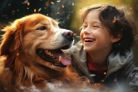 Witness pure bliss as pets enjoy happy moments with their beloved owners. Embrace joyful pet interactions that bring out the best in these furry friends.の素材