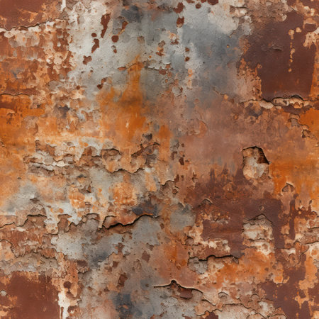 Rusty metal texture perfectly seamless patternの素材