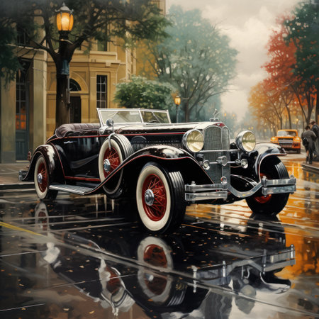 Take a ride back in time with Vintage Automobiles. This collection of classic cars captures the elegance and class of a bygone era.の素材