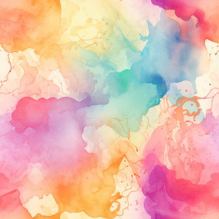 Add an artistic touch to your designs with this seamless watercolor texture pattern. It's perfect for backgrounds, cards, and more!の素材