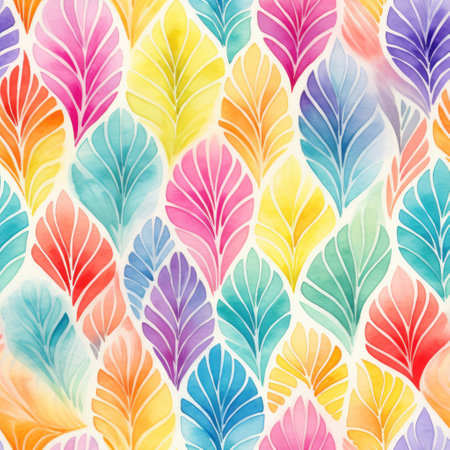 Add a touch of elegance to your greeting card designs with this seamless tilable pattern featuring a beautiful watercolor texture.の素材