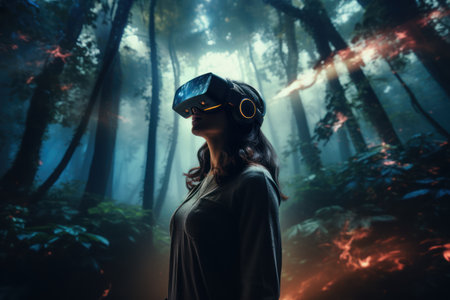 Step into a new realm of gaming with virtual reality! Experience the ultimate thrill with our immersive and realistic VR gaming experiences. Ready to get lost in the game? Start playing today!の素材