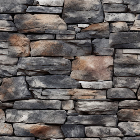 Transform your home's exterior with our Stone Texture! This seamless, tilable pattern adds depth and dimension to any wall. Perfect for creating a rustic or modern look.の素材