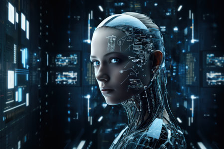 Discover how AI and automation are revolutionizing the world as we know it, explore their impact on modern society with this highly insightful visual representation.の素材