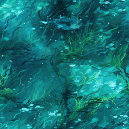 Bring your virtual aquarium to life with our seamless tilable pattern of water texture. It's realistic and stunning, making your marine pets feel at home.の素材