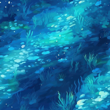 Bring your aquarium to life with the beautiful Water Texture seamless tilable pattern. Create a stunning and serene backdrop for your underwater friends to thrive in.の素材