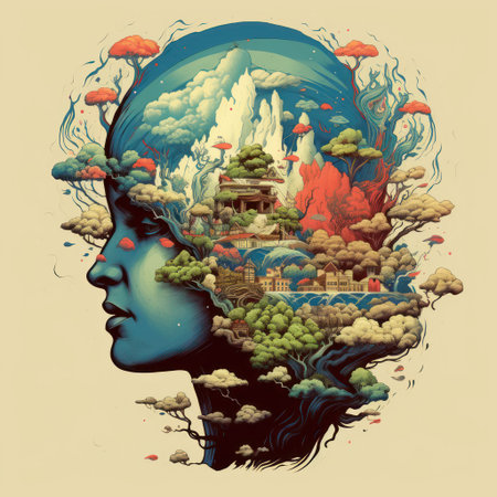 This thoughtful t-shirt design features a minimalist black and white print with a stethoscope forming a heart, reminding us to care for both our physical and mental health.の素材