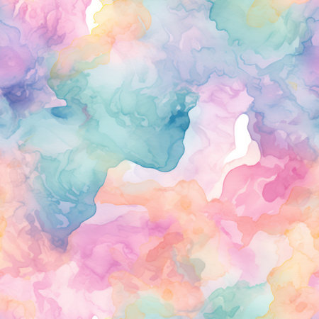This watercolor texture creates a seamless tilable pattern that's perfect for virtual illustrations. It adds a unique and artistic touch to any design.の素材