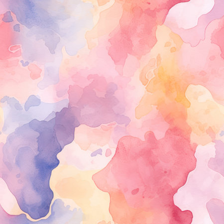 Bring your digital art to life with this exquisite Watercolor Texture for Virtual Illustrations seamless tilable pattern. Perfect for creating backgrounds and adding depth to your designs.の素材
