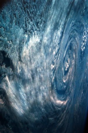 a concept of a very bad storm due to global warmingの写真素材