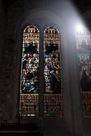 a conceptual image of gods light on usのeditorial素材