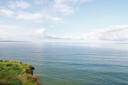 a view from the cliff walk ballybunion co kerry irelandの写真素材