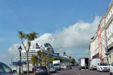 celebrity infinity cruise ship docked at cobh in irelandのeditorial素材