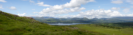 panorama of the view from the kerry way route on the wild atlantic way in irelandの写真素材