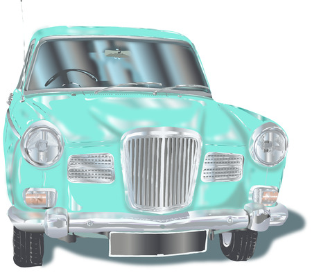 retro carのイラスト素材