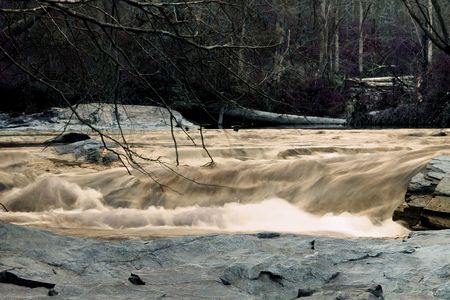 muddy riverの写真素材