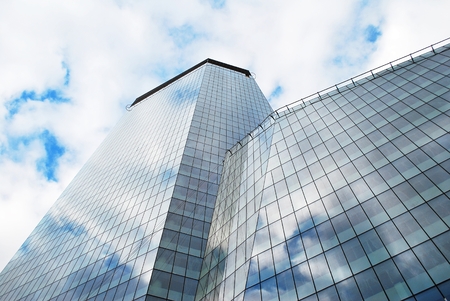 Warsaw, Poland - May 16.Q22 is a modern office buildingのeditorial素材