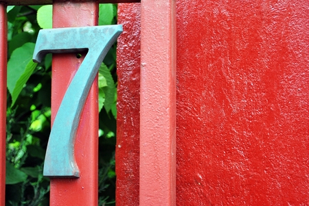 number 7の写真素材